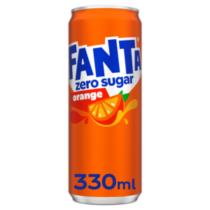 Fanta zero tray 24x33 cl blik