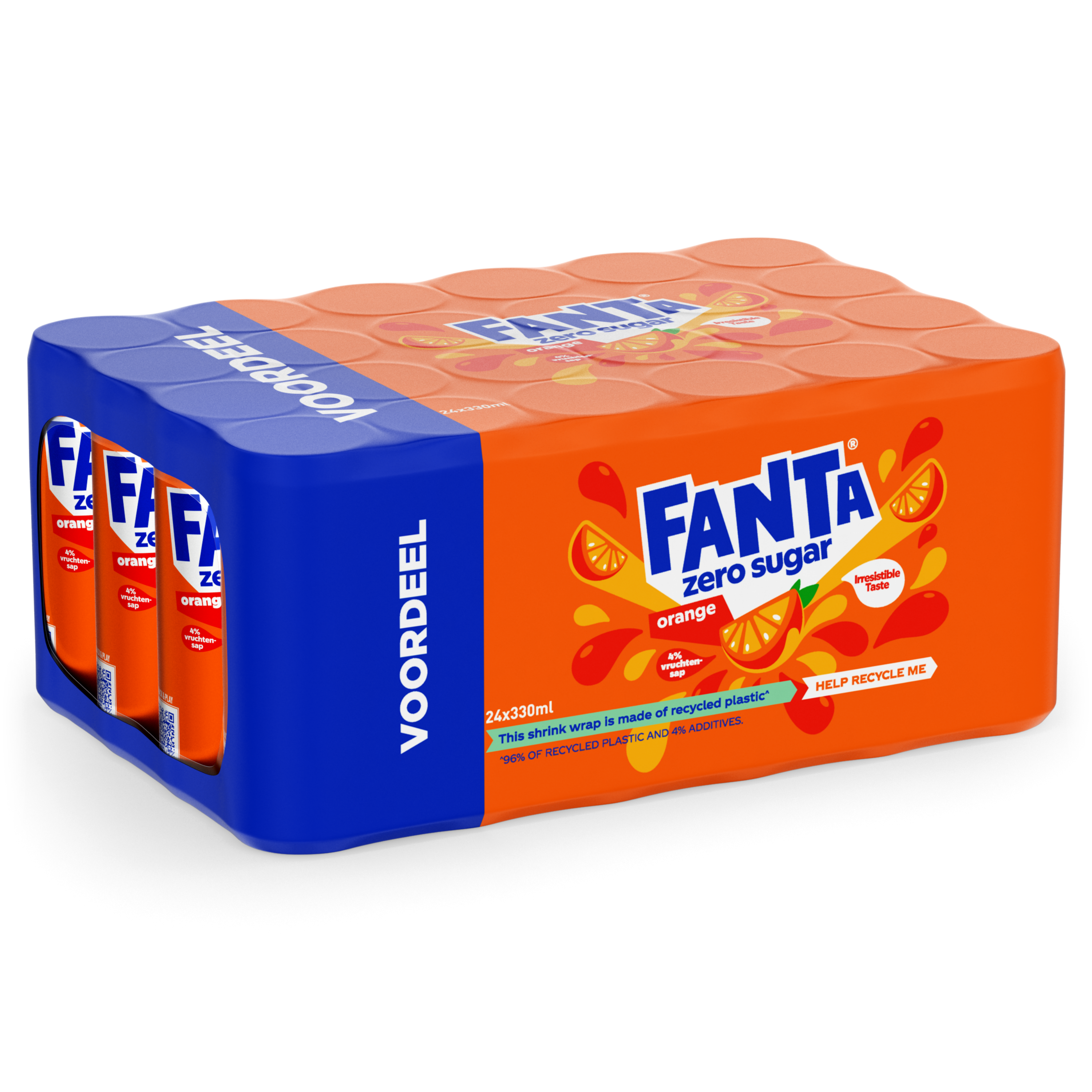 Fanta zero tray 24x33 cl blik - Afbeelding 2