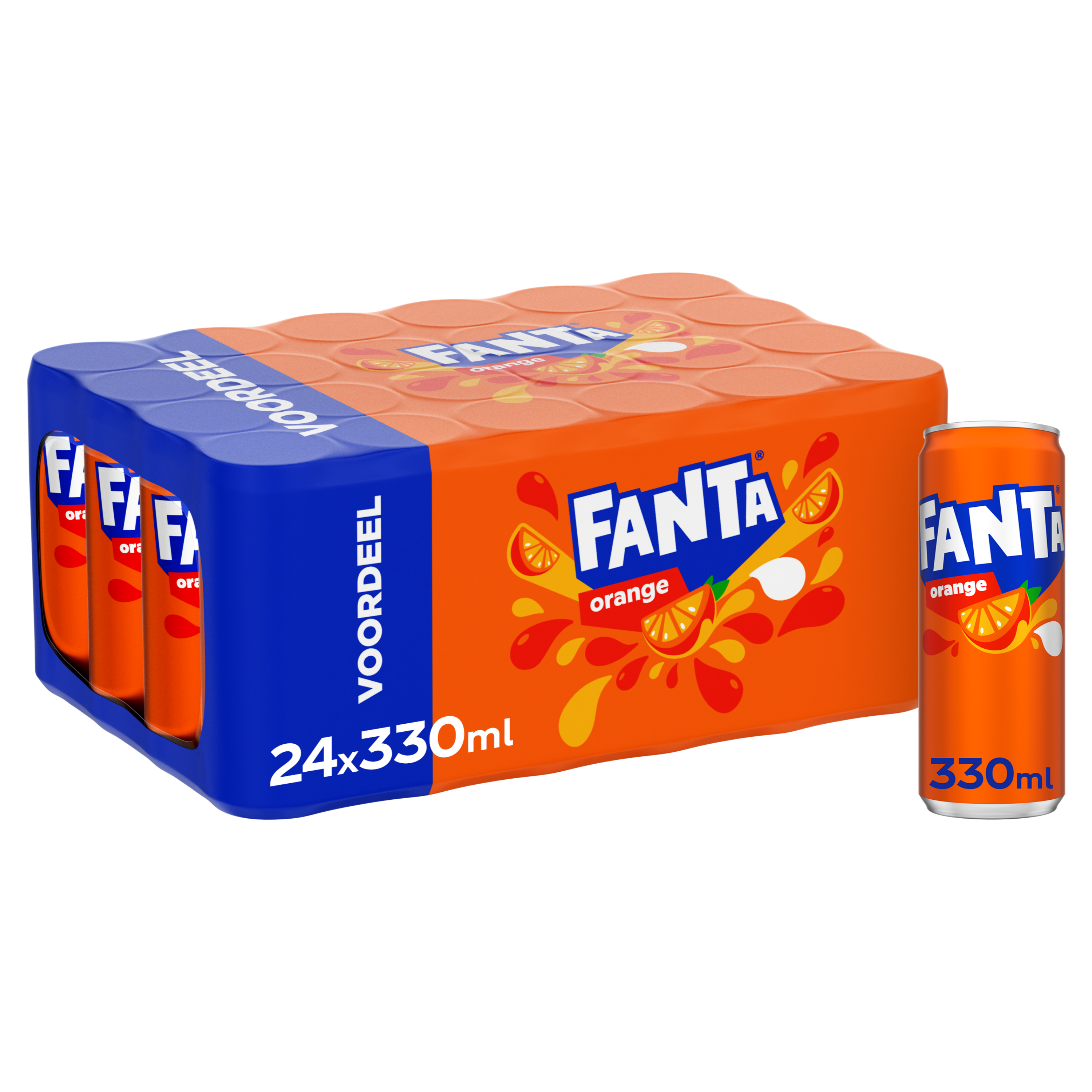 Fanta orange tray 24x33 cl blik - Afbeelding 2
