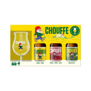 La Chouffe Bier + Glas 6x3x33 cl