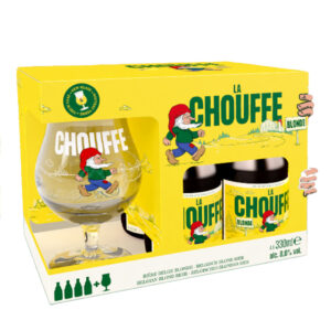 La Chouffe Bier + Glas 4x4x33 cl