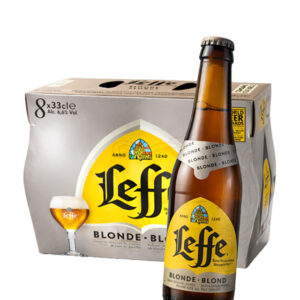 Leffe Blond Bier – Actie 24 Flessen (3 Dozen x 8 x 33cl)