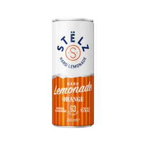 Stëlz Hard Lemonade Orange 12x25cl blik – Frisse sinaasappel drank met 4,5% alcohol