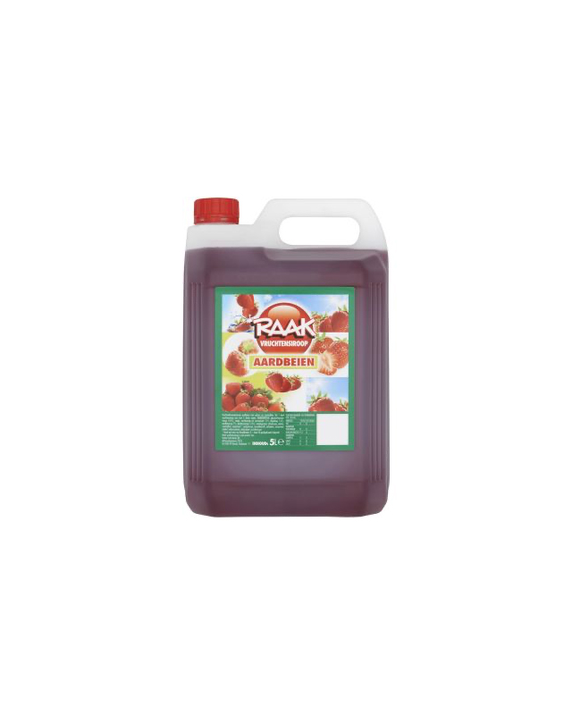 Raak Vruchtensiroop Aardbei 5 Liter Can