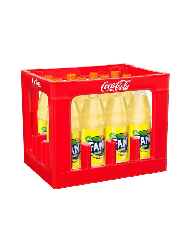 Fanta Lemon (D) – krat met 12 PET-flessen van 1 liter