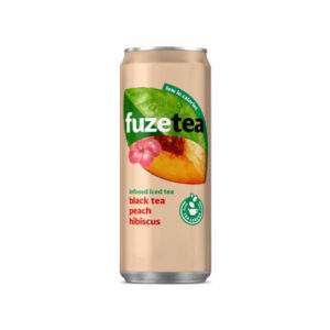 Fuze Tea Peach Hibiscus – 24 blikjes van 33 cl