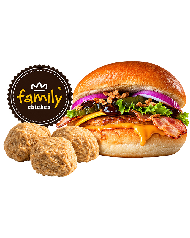 Family Chicken Smash Kipburger – 60 x 80 gram